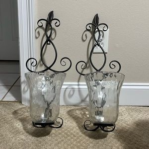Set of Sconce Wall Candle Holder